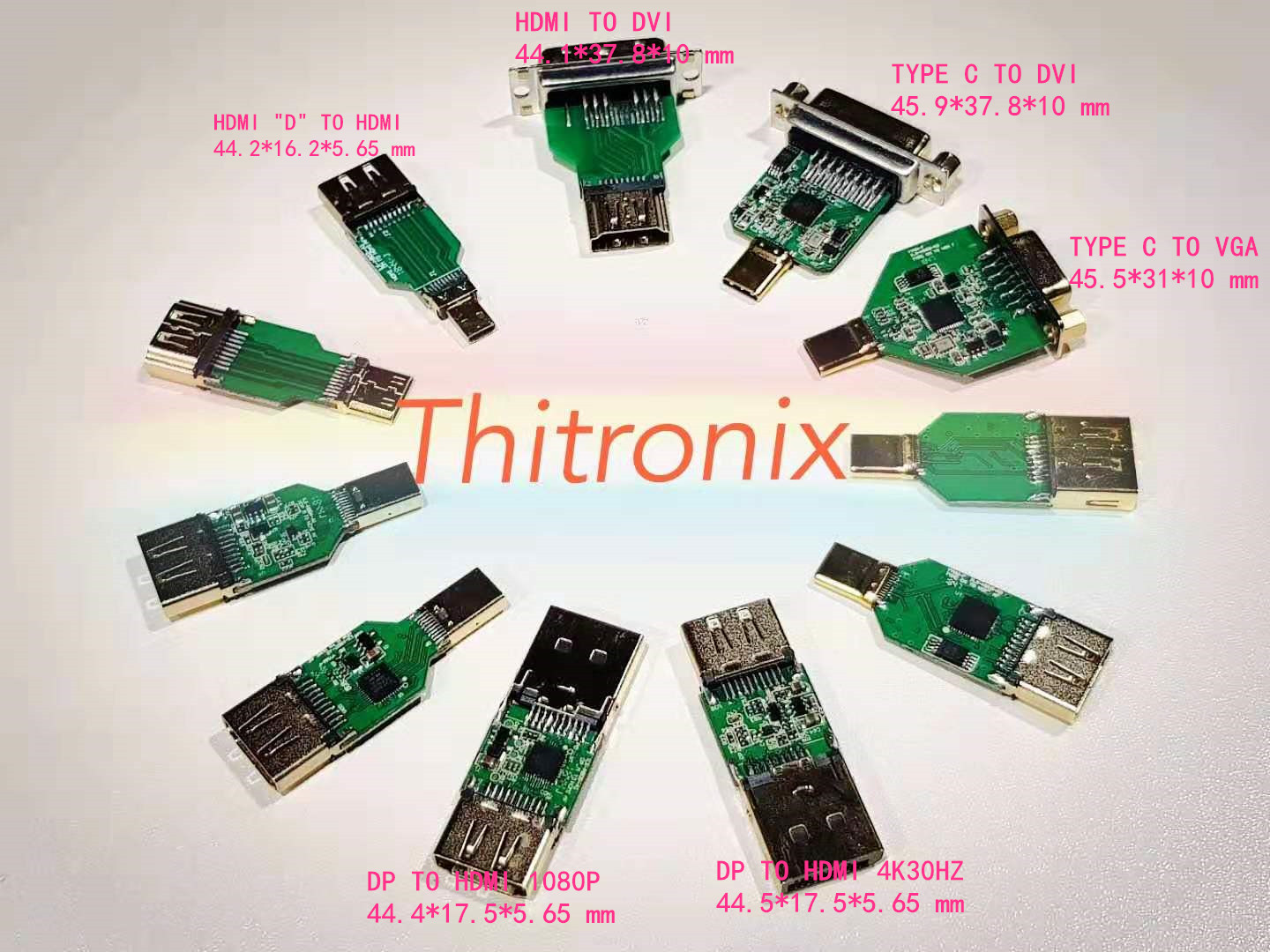 HDMI “CM” TO HDMI AF
45.3*16.1*5.65 mm